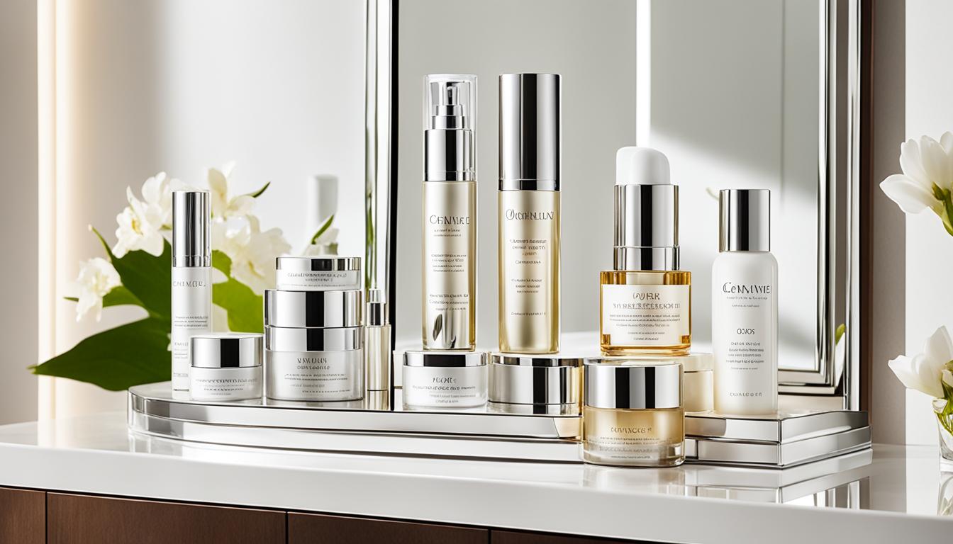 Luxury skincare products